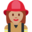 woman firefighter, medium skin tone